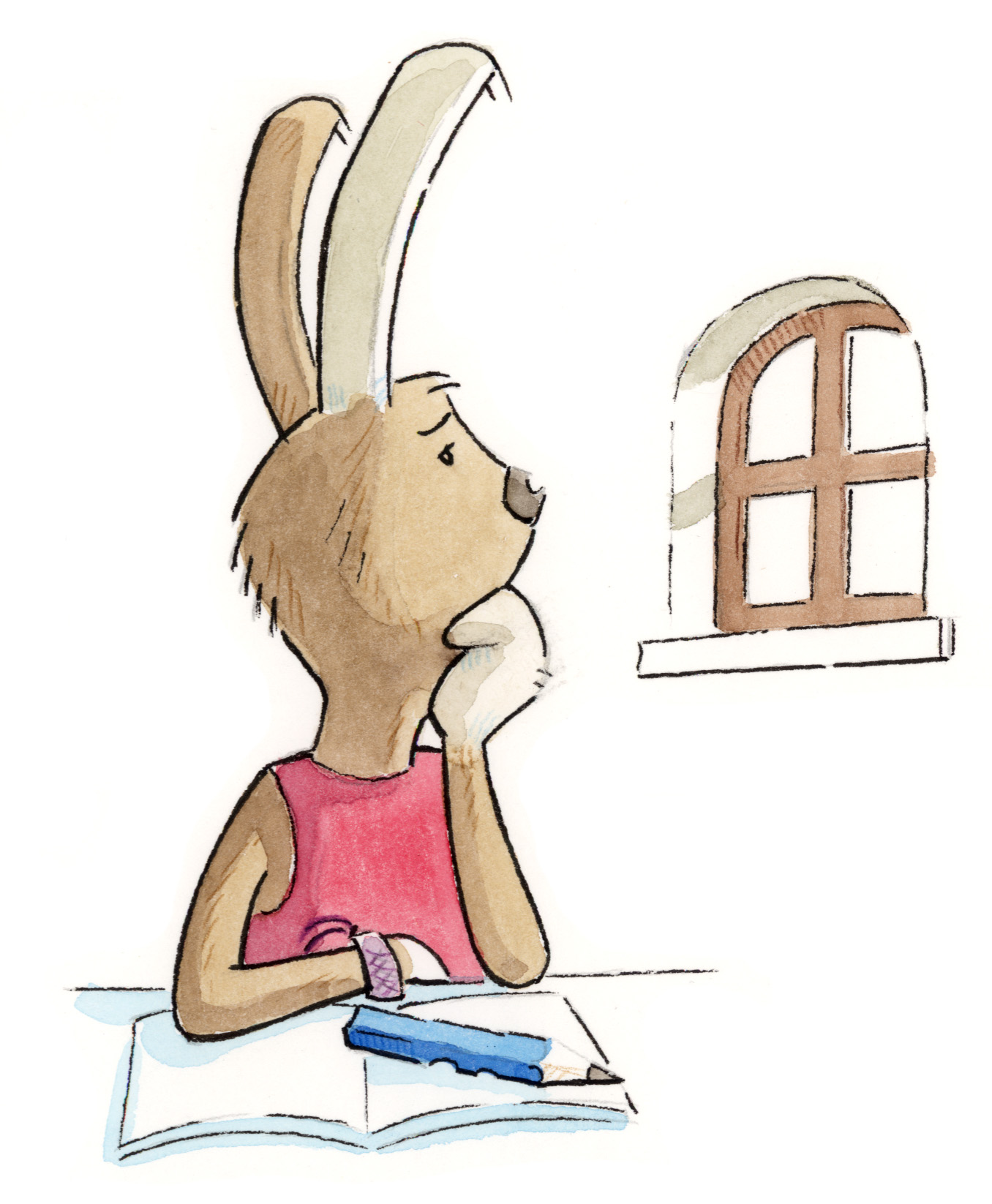 40 Lotte schaut aus dem Fenster