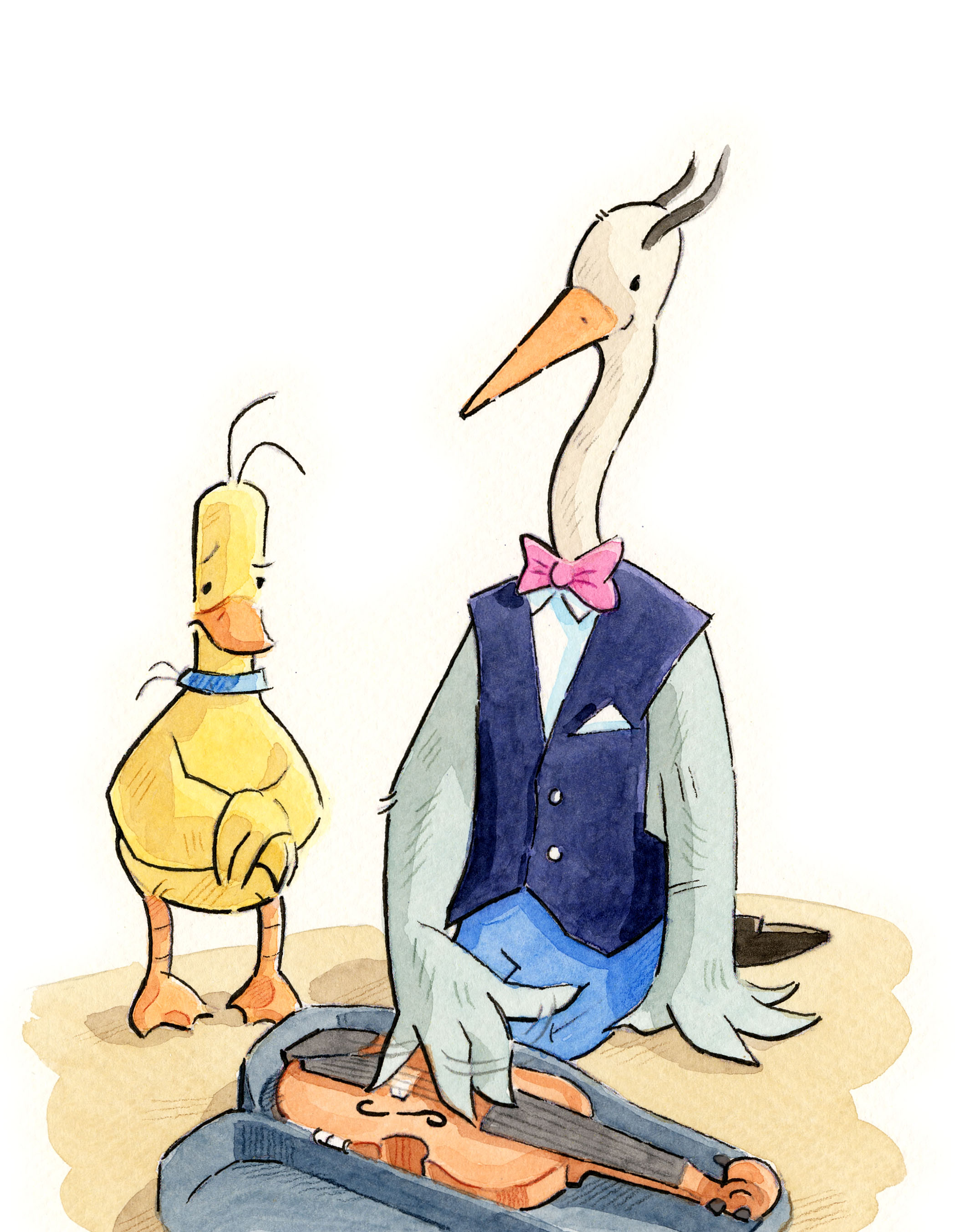 Merle mit Geigenlehrer Tyrannicus