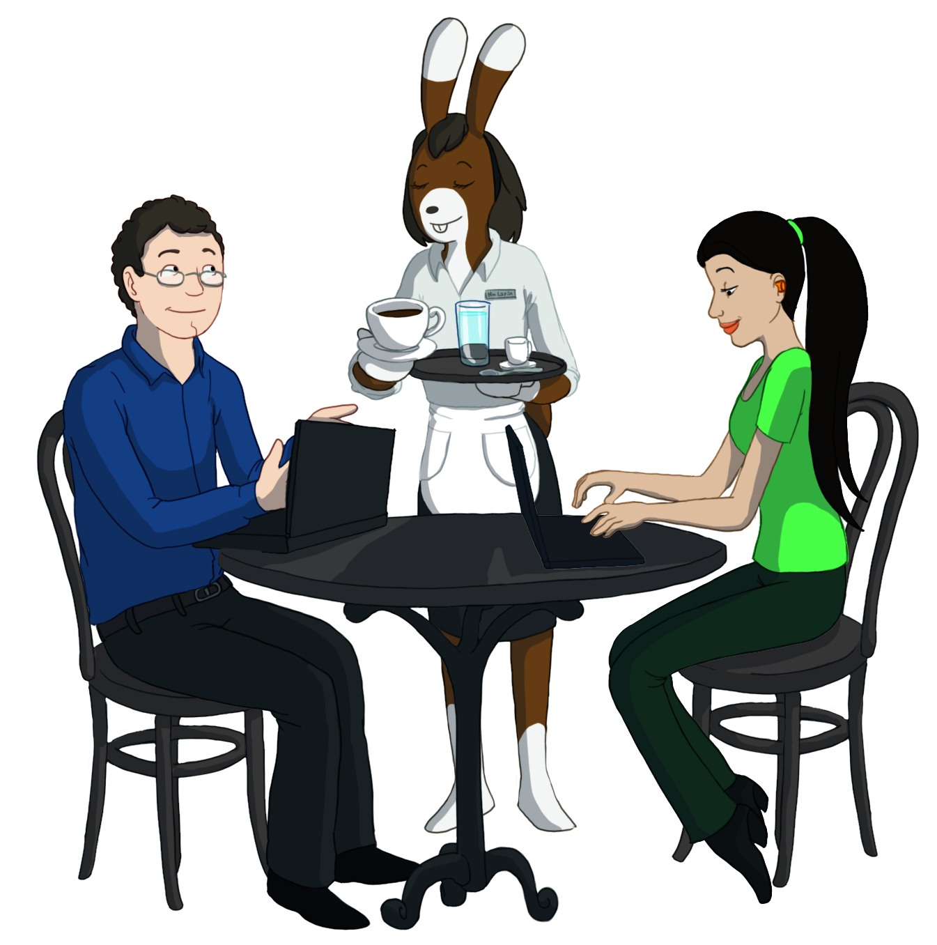 Lernen im Café